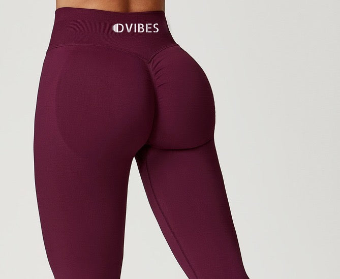 Peachy wine leggings